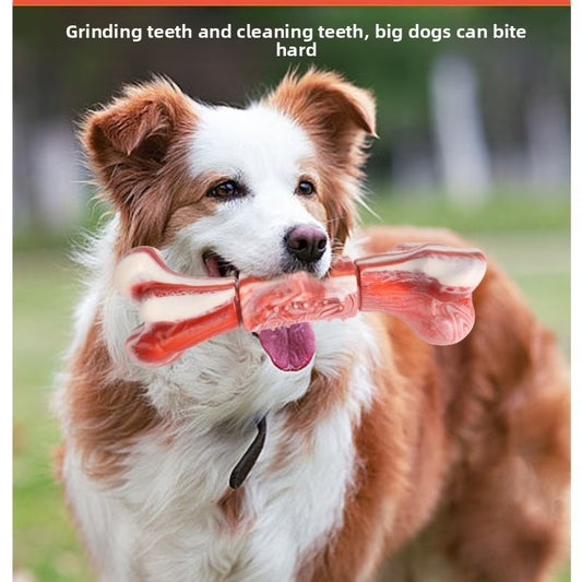 Eco-Friendly Degradable Dog Chew Toys Set for Large and Medium Dogs, Bite Resistant Panda Ring and Bone Style Chewing Toys, Durable Textured Dog Toys for Daily Play and Dental Support