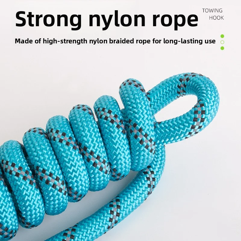 Reflective Dog Walking Leash with High-Strength Nylon Rope, Anti-Tear Anti-Snapping Training Leash for Small, Medium, and Large Dogs, Safe Night Walk Pet Supplies