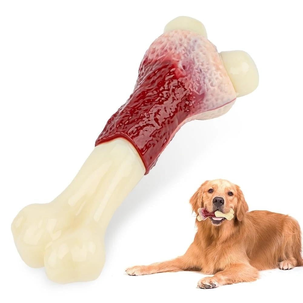 Eco-Friendly Degradable Dog Chew Toys Set for Large and Medium Dogs, Bite Resistant Panda Ring and Bone Style Chewing Toys, Durable Textured Dog Toys for Daily Play and Dental Support