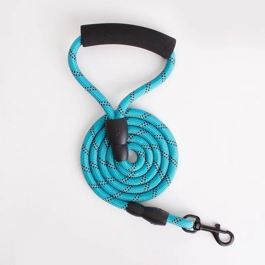 Reflective Dog Walking Leash with High-Strength Nylon Rope, Anti-Tear Anti-Snapping Training Leash for Small, Medium, and Large Dogs, Safe Night Walk Pet Supplies